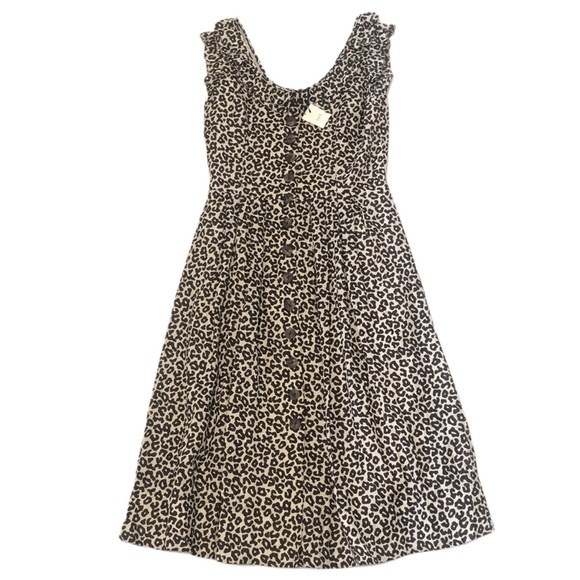 Sea New York Lottie Leopard Print Midi Dress - Picture 4 of 8